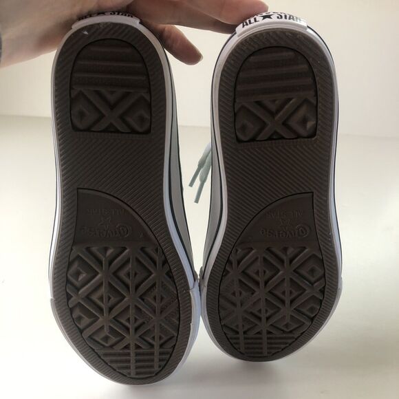 CONVERSE ALL STAR Amazon Green Canvas Low Top Sneakers Youth Size 2 - 20.5 CM - Picture 8 of 9